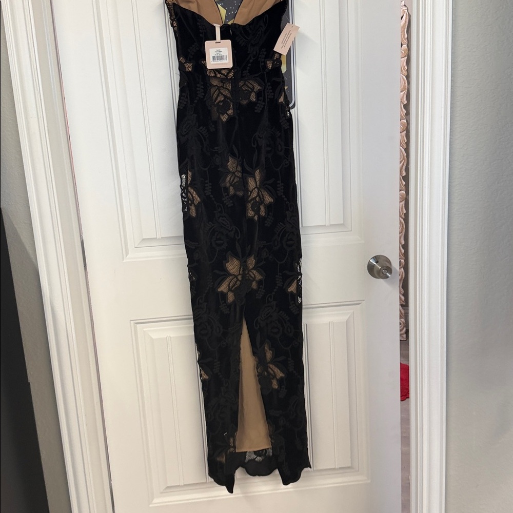 SAU LEE Viola Gown in Black - Picture 5 of 6